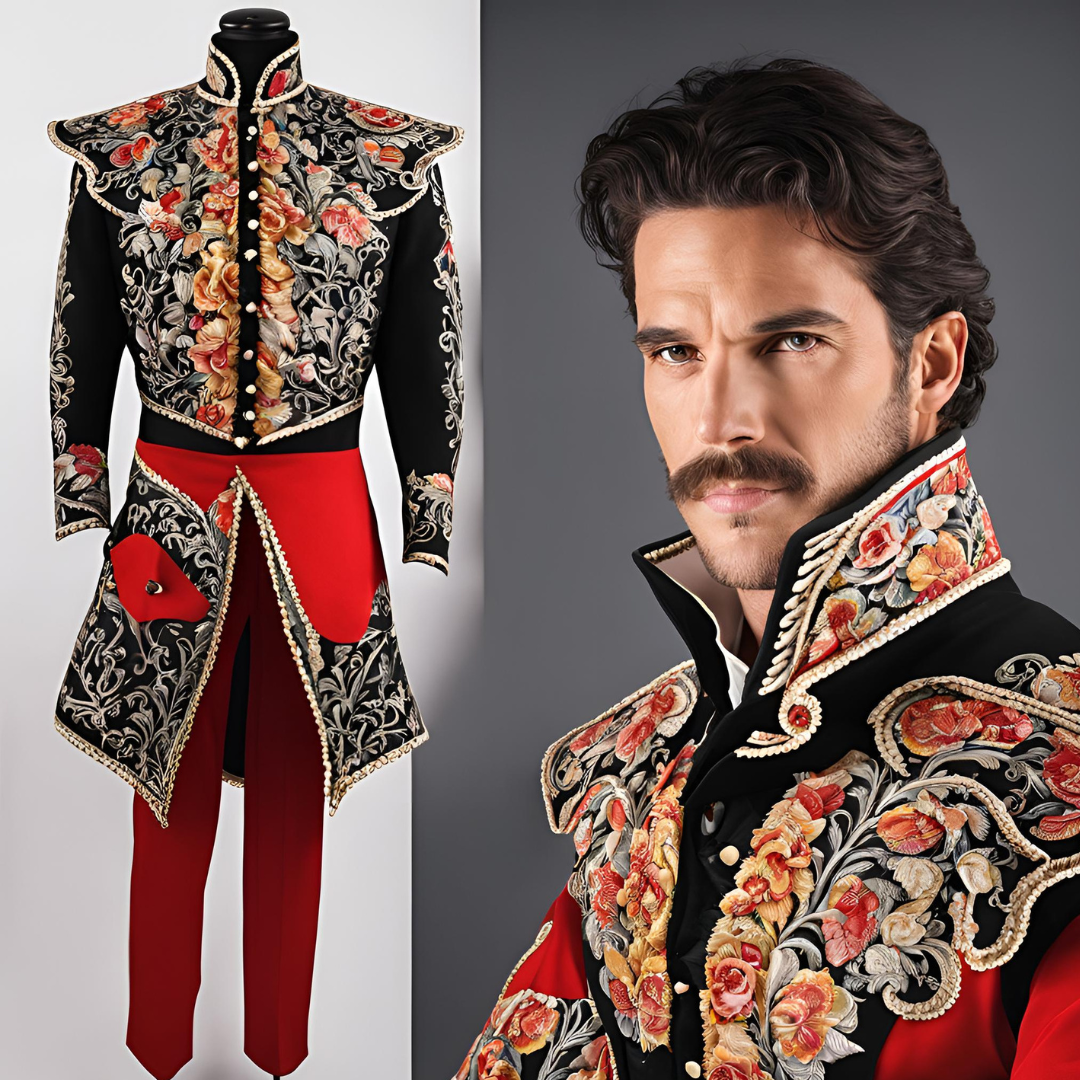 Matador Jacket 3pc Suit - Unisex Heavy Hand Embroidery (MS-59) Bespoke Point