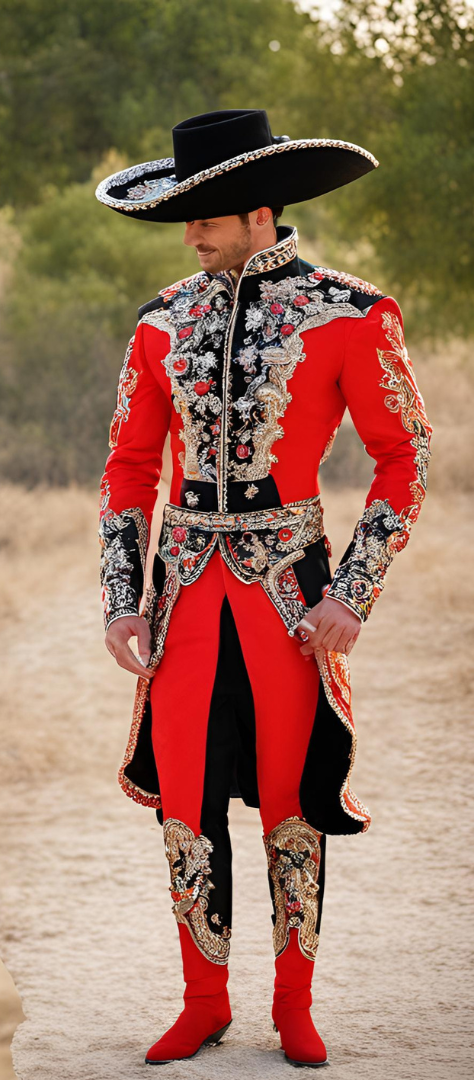 Matador Jacket 3pc Suit - Unisex Heavy Hand Embroidery (MS-71) Bespoke Point