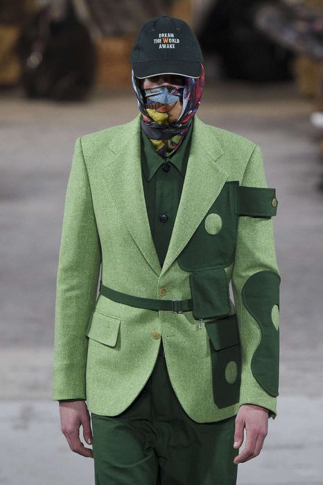 Men 2pc Green Cotton Suit (MS-20)