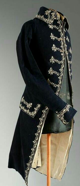 Men 3pc Blue Velvet French Rococo Fashion 18th Century Suit Costume Free Lace Jabots & Cuff (HS-12)