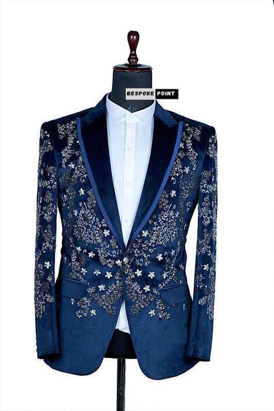 Men 2pc Embroidery Suit (NS-25) Bespoke Point