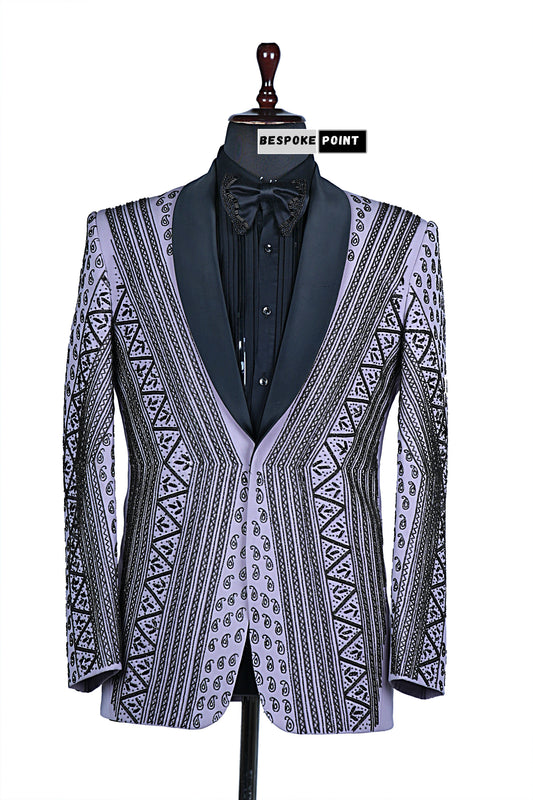 Men 2pc Embroidery Suit (NS-20) Bespoke Point