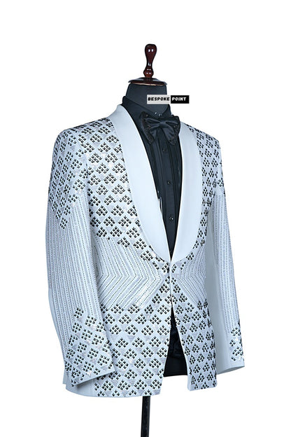 Men 2pc Embroidery Suit (NS-17) Bespoke Point