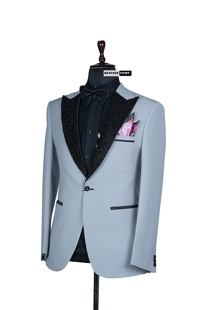 Men 2pc Embroidery Suit (NS-09) Bespoke Point