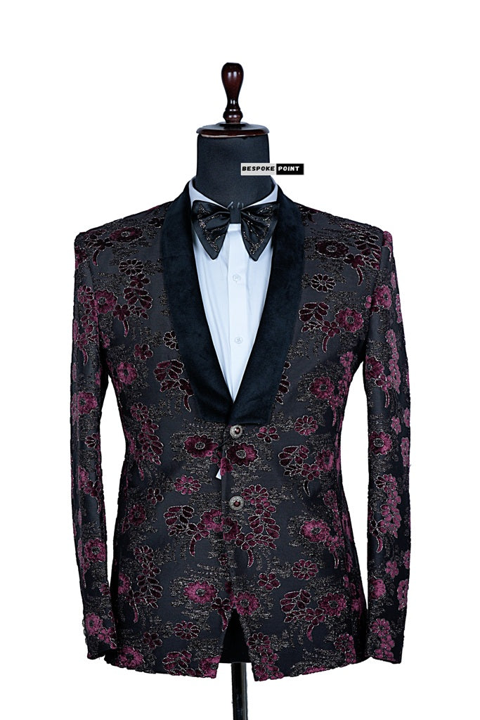 Men 2pc Embroidery Suit (NS-08) Bespoke Point