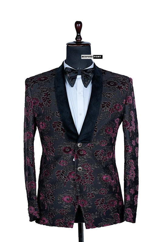 Men 2pc Embroidery Suit (NS-43) Bespoke Point