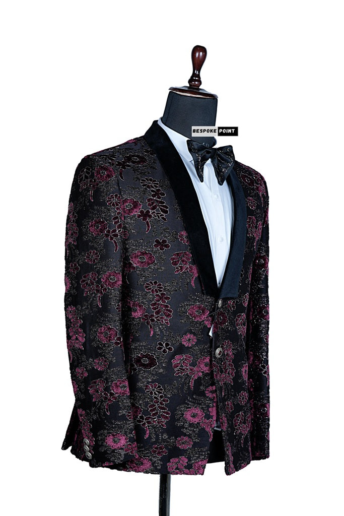 Men 2pc Embroidery Suit (NS-08) Bespoke Point