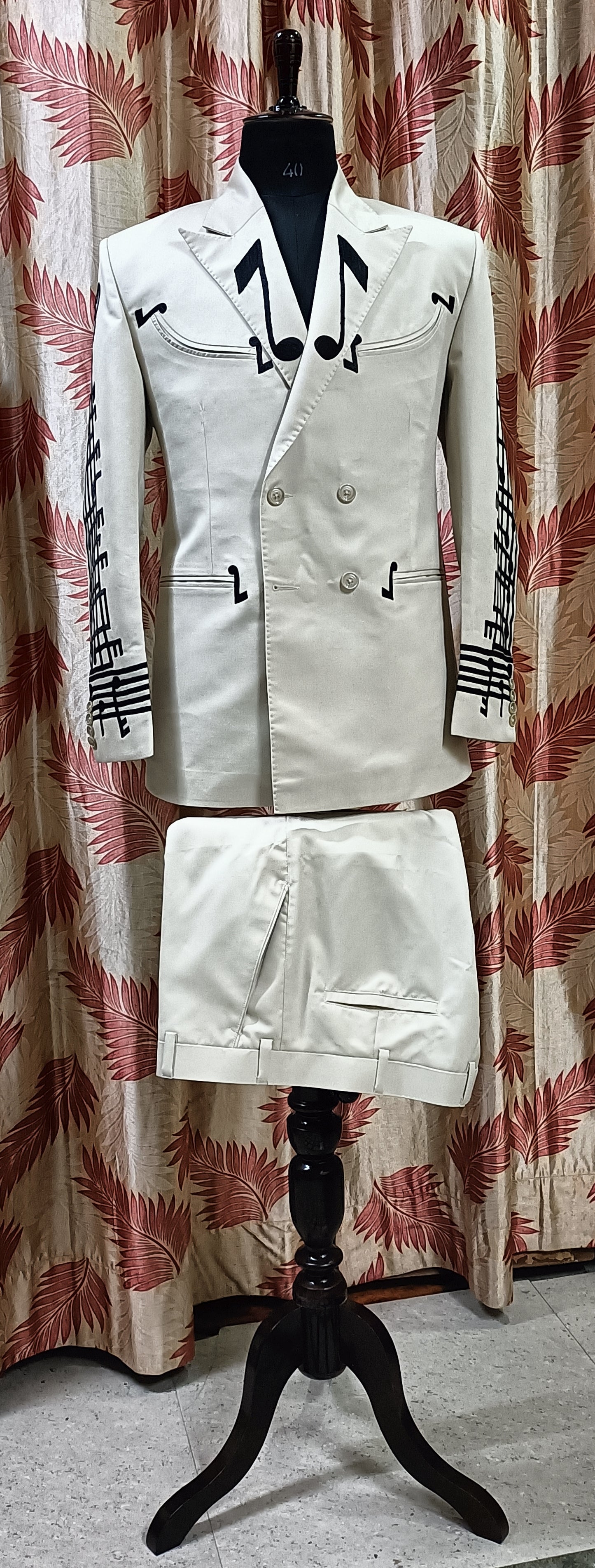 Men 2pc Ivory Suit (NS-07)