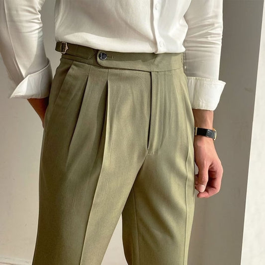 Men Olive Green Gurkha Pant (BP-02)