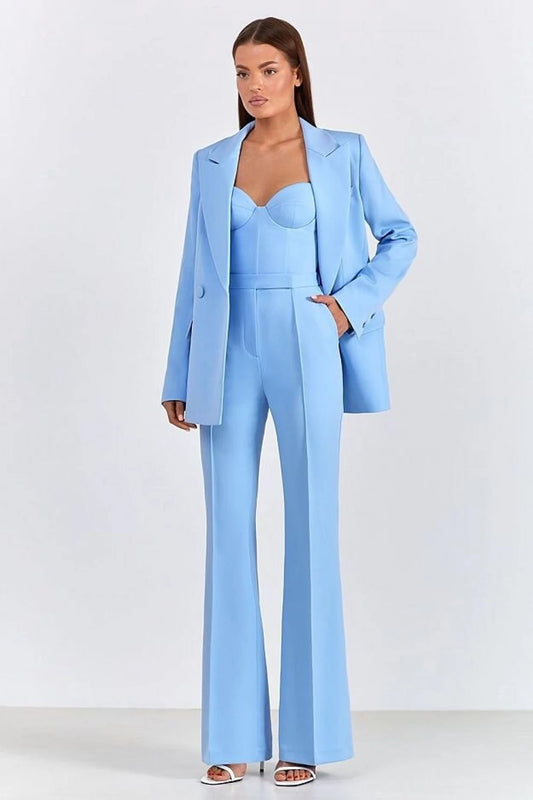 Women Sky 3pc Suit (WS-97) Bespoke Point