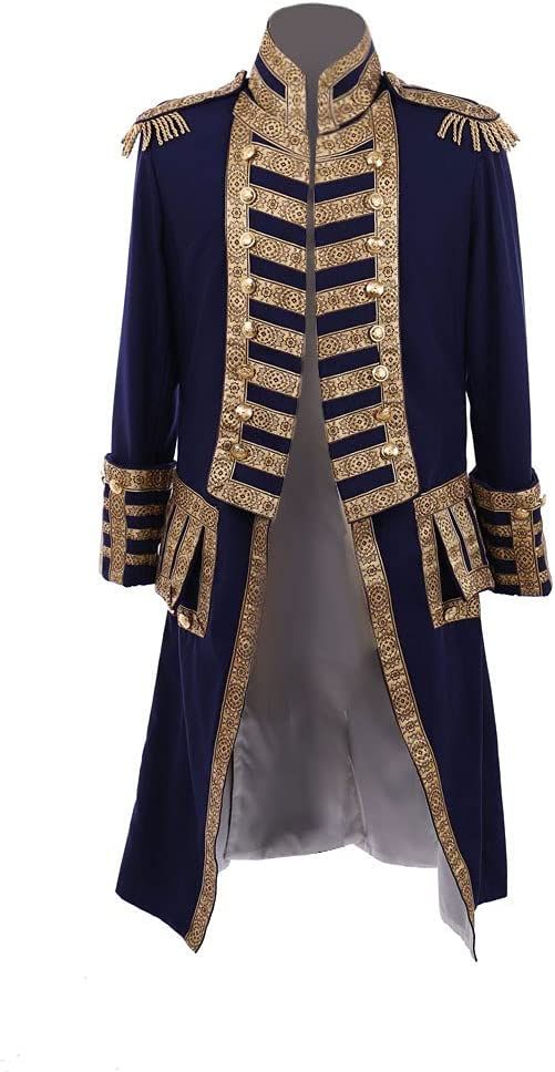 Men 3pc French Rococo Fashion 18th Century Suit Costume Hand Embroidery Free Lace Jabots & Cuff (HS-107) Bespoke Point